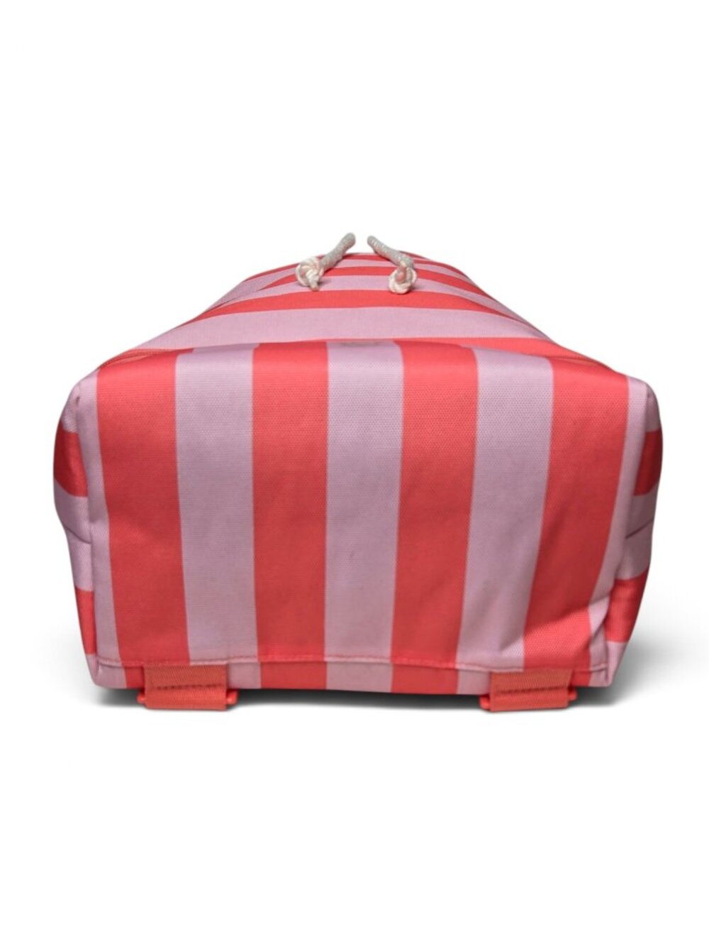 NWT Victoria's Secret Striped Canvas Beach Cooler Backpack Bag Cinch Top Napsack - Picture 5 of 9